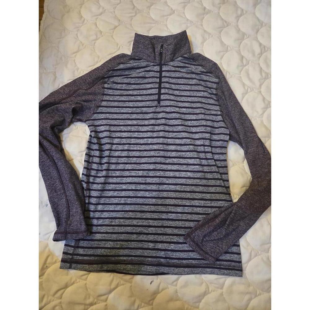 Lululemon Striped Half-Zip shirt size 8